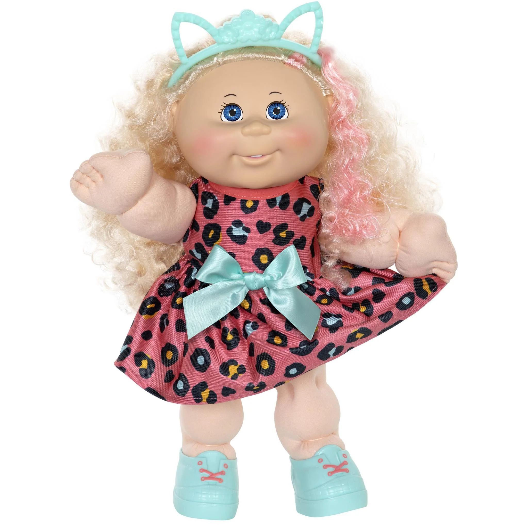 14" Girl Kitty LGT BLU BLO